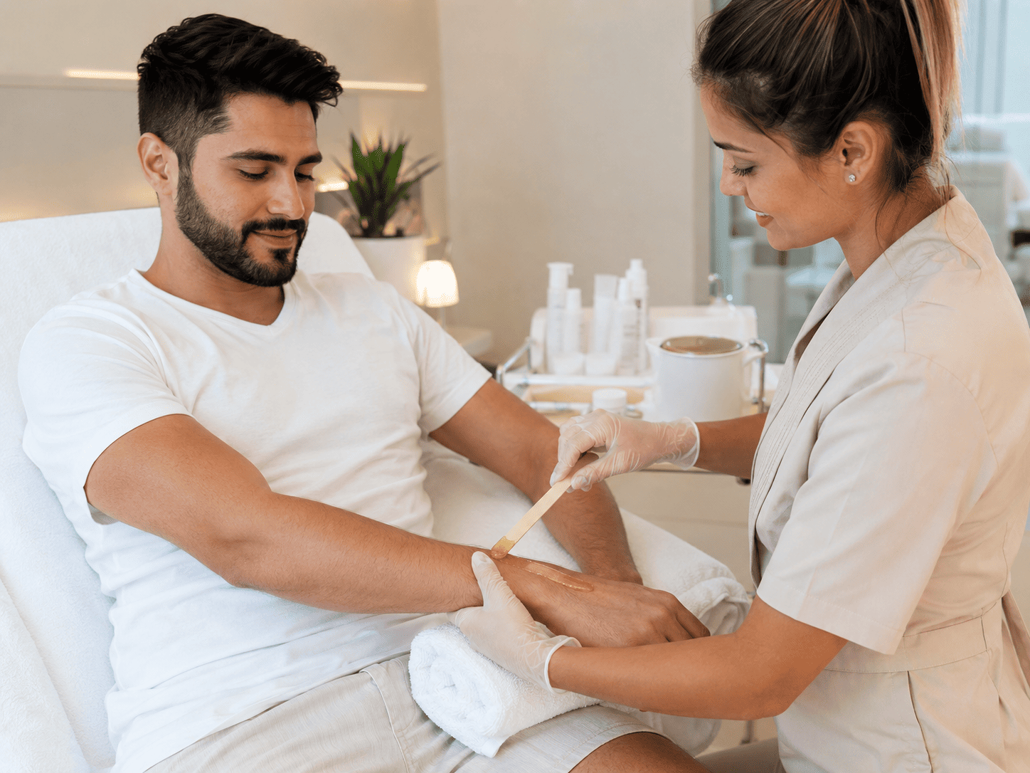 Men's waxing services at Sugarluxe