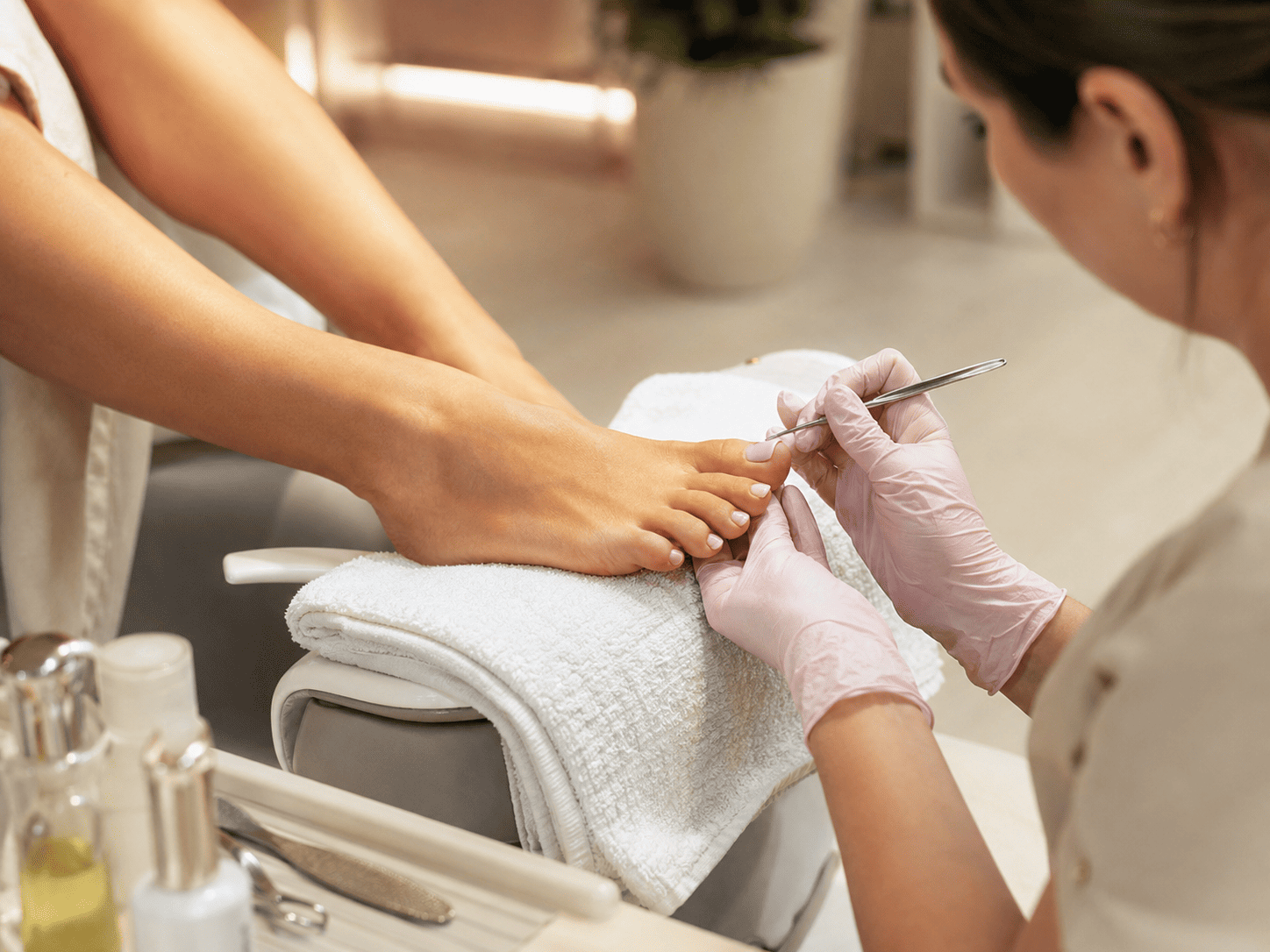 Professional pedicure services at Sugarluxe